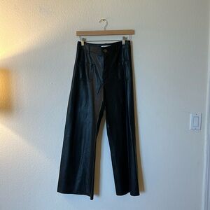 Zara Flared leather pants